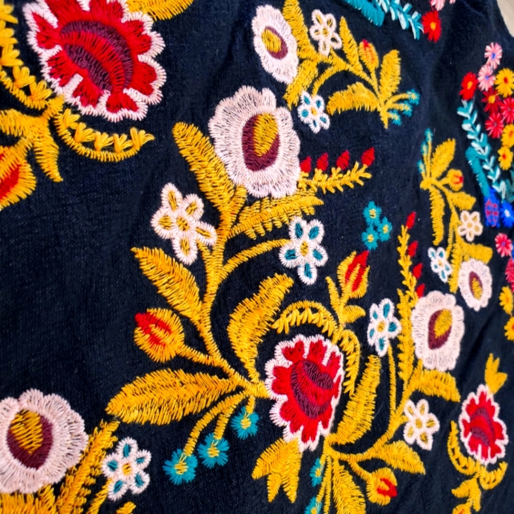 Umgee USA Embroidered Mini Skirt